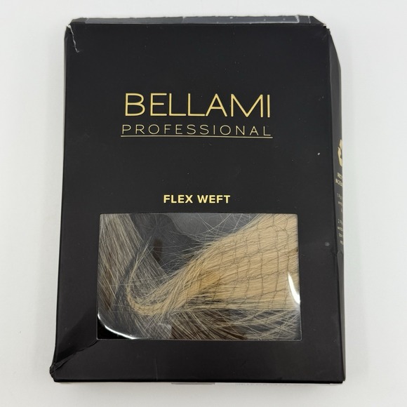 Bellami Professional Flex Weft Extensions 16" Cool Mochachino Brown/White Blonde - Picture 1 of 4